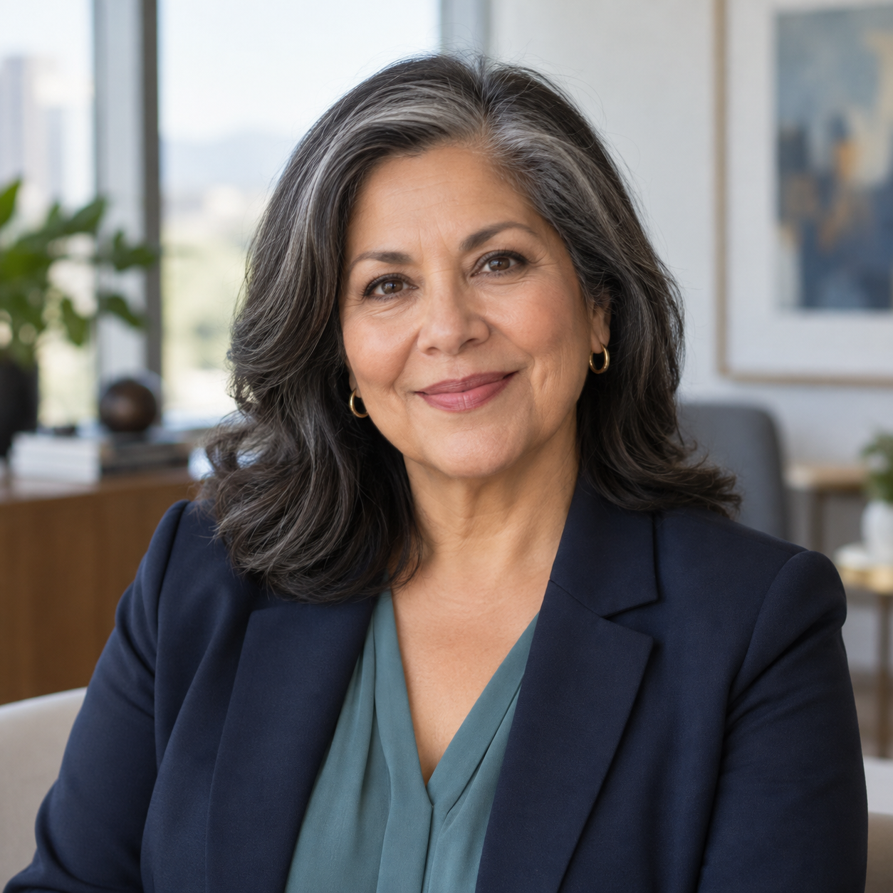 Fictional board chair portrait